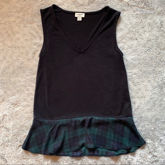 J Crew Buffalo Plaid Tartan Sleeveless Blouse - Picture 9 of 9